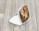 Happy Family Compact Mirror Decorative Travel Makeup Mirror for Women Girls Gifts Pocket Makeup Mirror Folding Handheld
