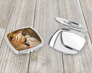 Happy Family Compact Mirror Decorative Travel Makeup Mirror for Women Girls Gifts Pocket Makeup Mirror Folding Handheld