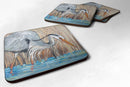 Blue Heron Coasters - Set of 4 Lightweight Foam, Absorbent Drink Coasters JMK1228FC