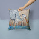 Blue Heron Canvas Throw Pillow - 14x14 Decorative Pillow – Art for Your Home & Patio JMK1228PW1414