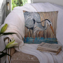 Blue Heron Canvas Throw Pillow - 14x14 Decorative Pillow – Art for Your Home & Patio JMK1228PW1414