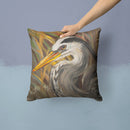 Blue Heron Canvas Throw Pillow - 14x14 Decorative Pillow – Art for Your Home & Patio JMK1229PW1414