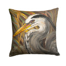 Blue Heron Canvas Throw Pillow - 14x14 Decorative Pillow – Art for Your Home & Patio JMK1229PW1414