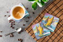 Middle Bay Lighthouse Sailboats Foam Coasters Set of 4 Cup Coasters for Indoor Outdoor, Tabletop Protection, Anti Slip, Mouse pad Material