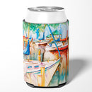 Gazebo and Sailboats Can or Bottle Hugger Cooler Sleeve for Standard 12 oz Cans, Insulated Foam Beer & Soda Can Hugger Reusable