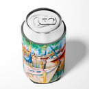 Gazebo and Sailboats Can or Bottle Hugger Cooler Sleeve for Standard 12 oz Cans, Insulated Foam Beer & Soda Can Hugger Reusable