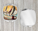 Boat Race Sailboats Compact Mirror – Stylish Purse Mirror with Artistic Covers JMK1244SCM