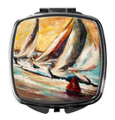 Boat Race Sailboats Compact Mirror – Stylish Purse Mirror with Artistic Covers JMK1244SCM