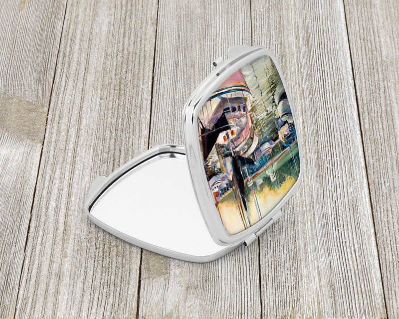 Black Sails Sailboats Compact Mirror – Stylish Purse Mirror with Artistic Covers JMK1246SCM