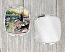 Black Sails Sailboats Compact Mirror – Stylish Purse Mirror with Artistic Covers JMK1246SCM