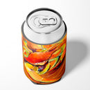 Crab Spice Can or Bottle Hugger Cooler Sleeve for Standard 12 oz Cans, Insulated Foam Beer & Soda Can Hugger Reusable