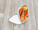Crab Spice Compact Mirror Decorative Travel Makeup Mirror for Women Girls Gifts Pocket Makeup Mirror Folding Handheld