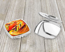 Crab Spice Compact Mirror Decorative Travel Makeup Mirror for Women Girls Gifts Pocket Makeup Mirror Folding Handheld