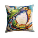 #21 Crab Canvas Throw Pillow - 14x14 Decorative Pillow – Art for Your Home & Patio JMK1254PW1414