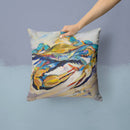 #20 Crab Canvas Throw Pillow - 14x14 Decorative Pillow – Art for Your Home & Patio JMK1255PW1414