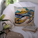 #20 Crab Canvas Throw Pillow - 14x14 Decorative Pillow – Art for Your Home & Patio JMK1255PW1414