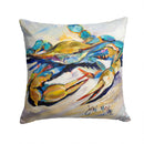 #20 Crab Canvas Throw Pillow - 14x14 Decorative Pillow – Art for Your Home & Patio JMK1255PW1414