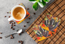 Eggplant Foam Coasters Set of 4 Cup Coasters for Indoor Outdoor, Tabletop Protection, Anti Slip, Mouse pad Material
