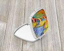 Koi Compact Mirror Decorative Travel Makeup Mirror for Women Girls Gifts Pocket Makeup Mirror Folding Handheld