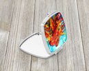 Crawfish Compact Mirror Decorative Travel Makeup Mirror for Women Girls Gifts Pocket Makeup Mirror Folding Handheld