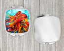 Crawfish Compact Mirror Decorative Travel Makeup Mirror for Women Girls Gifts Pocket Makeup Mirror Folding Handheld