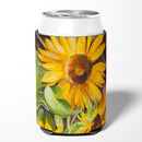 Sunflowers Can or Bottle Hugger Cooler Sleeve for Standard 12 oz Cans, Insulated Foam Beer & Soda Can Hugger Reusable