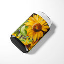 Sunflowers Can or Bottle Hugger Cooler Sleeve for Standard 12 oz Cans, Insulated Foam Beer & Soda Can Hugger Reusable