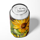 Sunflowers Can or Bottle Hugger Cooler Sleeve for Standard 12 oz Cans, Insulated Foam Beer & Soda Can Hugger Reusable