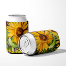 Sunflowers Can or Bottle Hugger Cooler Sleeve for Standard 12 oz Cans, Insulated Foam Beer & Soda Can Hugger Reusable