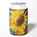 Sunflowers Can or Bottle Hugger Cooler Sleeve for Standard 12 oz Cans, Insulated Foam Beer & Soda Can Hugger Reusable