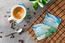 Sea Oats Foam Coasters Set of 4 Cup Coasters for Indoor Outdoor, Tabletop Protection, Anti Slip, Mouse pad Material