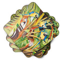 Parrots Foam Coasters Set of 4 Cup Coasters for Indoor Outdoor, Tabletop Protection, Anti Slip, Mouse pad Material
