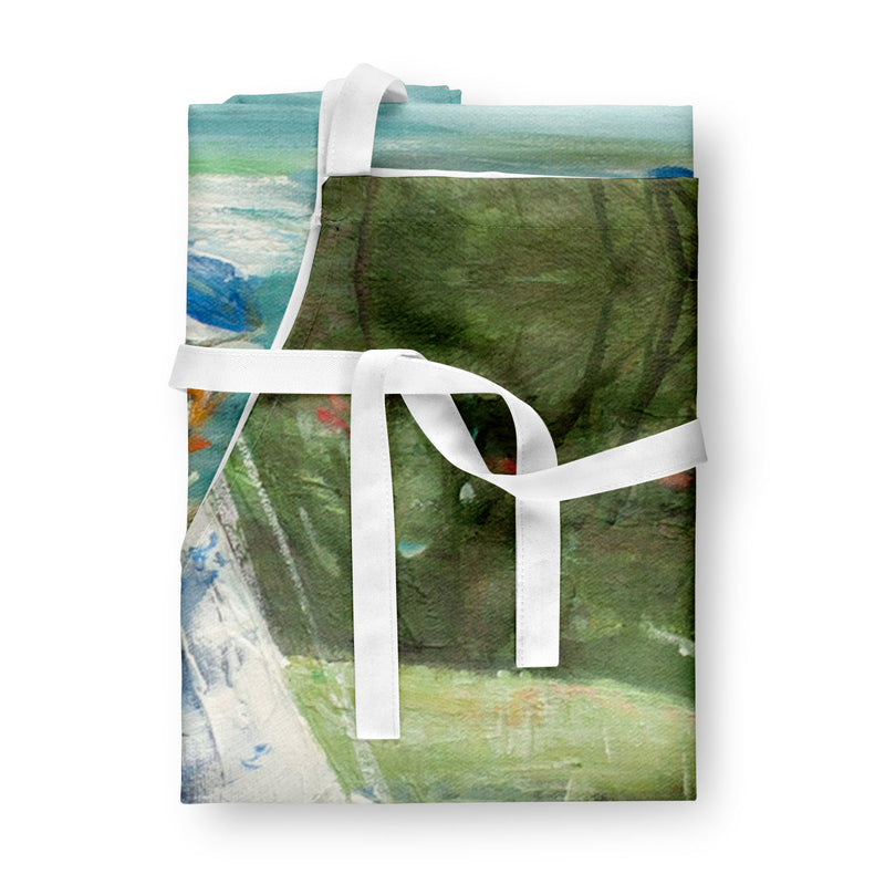 Boats on the Bay Sailboats Apron – Artist-Designed Kitchen, BBQ & Craft Apron JMK1291APRON