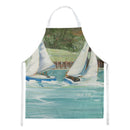 Boats on the Bay Sailboats Apron – Artist-Designed Kitchen, BBQ & Craft Apron JMK1291APRON