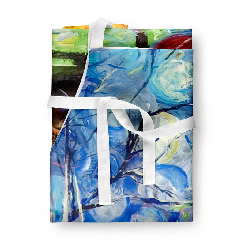 Boat Starlight Sailboats Apron – Artist-Designed Kitchen, BBQ & Craft Apron JMK1292APRON