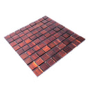 Bronze 11x11 Glossy Matte Square Glass Mosaic Tile (5 pack, 4.43 sq ft/case) - Sample