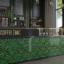 Emerald Green 11x11 Glossy Matte Square Glass Mosaic Tile (5 pack, 4.43 sq ft/case)