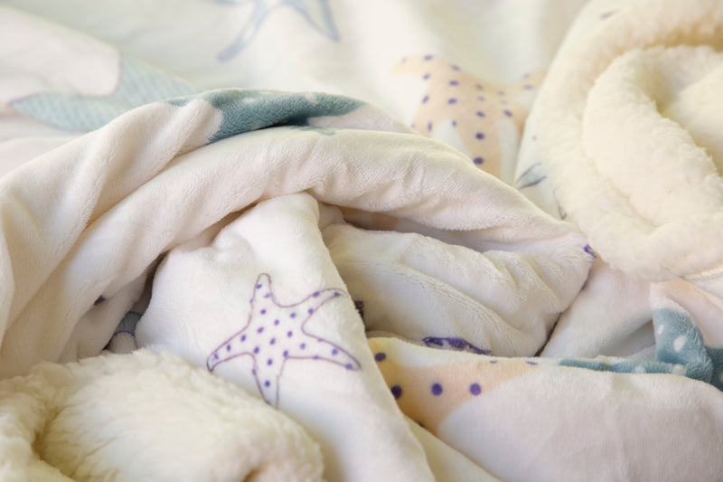 Starfish Plush Sherpa Throw