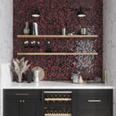 Berry Red 11x11 Glossy Matte Hexagon Glass Mosaic Tile (5 pack, 4.43 sq ft/case) - Sample