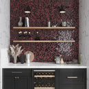 Berry Red 11x11 Glossy Matte Hexagon Glass Mosaic Tile (5 pack, 4.43 sq ft/case)