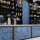 Blue 11x11 Glossy Matte Hexagon Glass Mosaic Tile (5 pack, 4.43 sq ft/case)