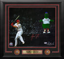 JT Realmuto Blackout Autographed Philadelphia Phillies 11" x 14" Framed Baseball Photo by Dynasty Sports & Framing