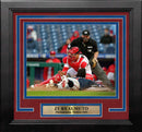 JT Realmuto Play at the Plate Philadelphia Phillies 8" x 10" Framed Baseball Photo by Dynasty Sports & Framing
