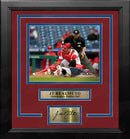 JT Realmuto Play at the Plate Philadelphia Phillies 8x10 Framed Photo with Engraved Autograph by Dynasty Sports & Framing