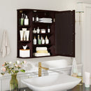 Wall-Mounted Bathroom Mirror Cabinet with Storage Shelves