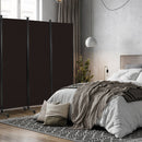 6 Panel 5.7 Feet Tall Rolling Room Divider on Wheels