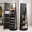 Standing Jewelry Cabinet with Adjustable LED Lights