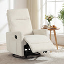 Swivel Rocking Chair 360° Nursery Reclining Rocker Armchair with Cushioned Back