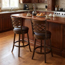 26 Inch Counter Height Bar Stools Set of 2 with Rubber Wood Frame