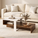 2-Tier Coffee Table with Open Storage Shelf